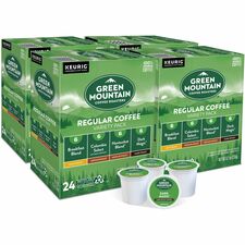 Green Mountain Coffee Roasters® K-Cup Regular Coffee Variety Pack Compatible with Keurig Brewer - Light/Medium/Dark - Per Box - 24 K-Cup - K-Cup - Breakfast Blend, Columbian Fair Trade Select, Nantucket Blend, Dark Magic - 4 / Carton