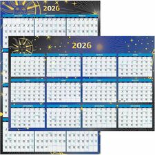 House of Doolittle Earthscapes Sea Life Wall Calendar Julian Dates - 12 Month - January 2026 to December 2026 - Wall Mount - Multi - Paper - Laminated, Write on/Wipe off, Reversible, Printed, Holiday Listing, Hanging Tab, Wipe Clean, Double-sided, Unruled