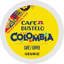 Café Bustelo K-Cup Colombia Coffee Compatible with Keurig Brewer - Medium - Per Box - 24 K-Cup - K-Cup - Colombia - Kosher - 4 / Carton