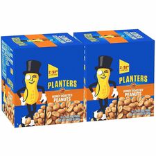 Green Rabbit Snack Box Cholesterol-free - Honey Roast Peanut - 1.75 oz - 18/Box - 2 / Carton