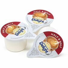 Green Rabbit Pre-Measured Mini-Cup Coffee Creamer Half and Half Flavor - 0.02 lb (0.40 oz) - 192 / Carton