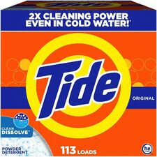 Tide Powder Laundry Detergent For Clothes, Laundry - Powder - 129 oz (8.06 lb) - 113 Loads - Recommended For: Stain Remover - Residue-free - Orange - 1 Each