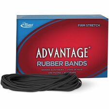 Alliance Rubber Advantage Classic Black Size: #117B - 7" Length x 0.1" Width - Stretchable, Reusable, Durable, Elastic, Strong - Rubber - Classic Black - 200 / Box