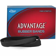 Alliance Rubber Advantage Classic Black Size: #107 - 7" Length x 0.6" Width - Stretchable, Reusable, Durable, Elastic, Strong - Rubber - Classic Black - 40 / Box
