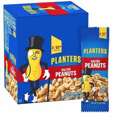 Green Rabbit Planters Roasted Peanuts Snack Packs Salted Peanut, Crunchy - 18 / Carton