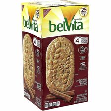 Green Rabbit Belvita Breakfast Biscuits Cinnamon, Brown Sugar, Crunchy - 1.76 oz - 4/Bag - 25 / Carton