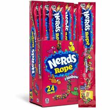 Green Rabbit NERDS Ropes Crunch, Fruity - Individually Wrapped, Dairy-free, Nut-free - 0.92 oz - 24 / Carton