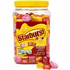 Green Rabbit Starburst Original Fruit Chews Fruity, Lemon, Orange, Cherry, Strawberry - 3.37 lb - 1 / Carton