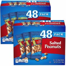 Green Rabbit Planters Salted Peanuts Salted, Crunchy - 1 oz - 48/Bag - 2 / Carton