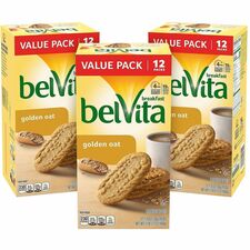 Green Rabbit Belvita Breakfast Biscuits No Artificial Flavor, No Artificial Sweeteners, No High Fructose Corn Syrup, Low Fat - Golden Oat, Crunchy, Sweet - 1.76 oz - 36 / Carton