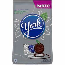 Green Rabbit York Peppermint Patties Peppermint - Individually Wrapped - 2.20 lb - 1 / Carton