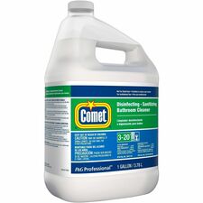 Comet Disinfecting Bath Cleaner For Bathroom, Multi Surface, Restroom - Liquid - 128 fl oz (4 quart) - Citrus Scent - Recommended For: Stain Remover, Soap Scum Remover - Non-abrasive, Deodorize, No-rinse - White Jug - 3 / Carton