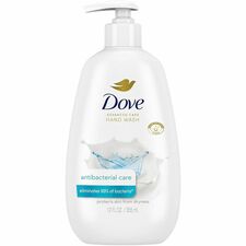 Dove Adv.-Care Antibacterial Hand Wash Kill Germs, Bacteria Remover - Hand - Moisturizing - Antibacterial - White - 4 / Carton
