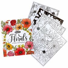 Crayola Florals, A Flower Coloring Book Printed Book 40 Pages - Book