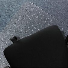 Cleartex TrYlok Chair Mats Carpeted Floor, Chair, Indoor, Low Pile - 47" Length x 35" Width - Rectangular - Clear - 1 / Each