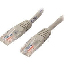 StarTech.com Cat. 5E UTP Patch Cable 5 ft Category 5e Network Cable - First End: 1 x RJ-45 - Male - Second End: 1 x RJ-45 - Male - Patch Cable - Gray - 1 Each