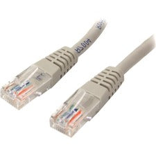 StarTech.com Cat. 5E UTP Patch Cable 20 ft Category 5e Network Cable - First End: 1 x RJ-45 - Male - Second End: 1 x RJ-45 - Male - Patch Cable - Gray - 1 Each