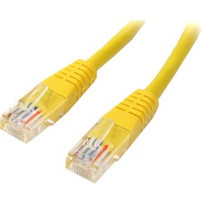StarTech.com Cat. 5E UTP Patch Cable 15 ft Category 5e Network Cable - First End: 1 x RJ-45 - Male - Second End: 1 x RJ-45 - Male - Patch Cable - Yellow - 1 Each