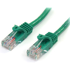 StarTech.com Cat. 5E UTP Patch Cable 15 ft Category 5e Network Cable - First End: 1 x RJ-45 - Male - Second End: 1 x RJ-45 - Male - Patch Cable - Green - 1 Each