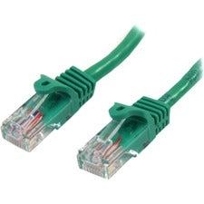 StarTech.com 6 ft Green Cat5e Snagless Patch Cable 6 ft Category 5e Network Cable for Network Device - First End: 1 x RJ-45 Network - Male - Second End: 1 x RJ-45 Network - Male - Patch Cable - Gold Plated Connector - CM - 24 AWG - Green - 1 Each