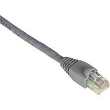 Black Box GigaBase Cat.5e UTP Patch Network Cable 3 ft Category 5e Network Cable for Patch Panel, Wallplate, Network Device - First End: 1 x RJ-45 Network - Male - Second End: 1 x RJ-45 Network - Male - Patch Cable - Gold Plated Contact - CM - 24 AWG - Gr