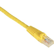 Black Box GigaTrue Cat.6 UTP Patch Network Cable 6 ft Category 6 Network Cable for Patch Panel, Wallplate, Network Device - First End: 1 x RJ-45 Network - Male - Second End: 1 x RJ-45 Network - Male - 1 Gbit/s - Patch Cable - CM - 24 AWG - Yellow - 1 Each