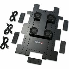 APC by Schneider Electric Netshelter SX Roof Fan Tray - 1 Pack 110 CFM Maximum Airflow - Black - 1 Each - Cabinet