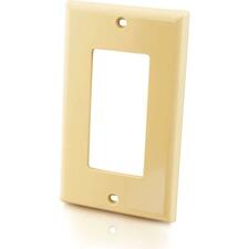 C2G Decora-Style Faceplate 1-gang - Ivory - 1