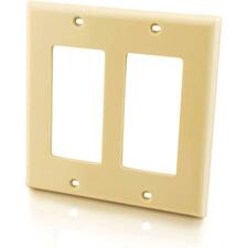 C2G Decora-Style Faceplate 2-gang - Ivory - 1