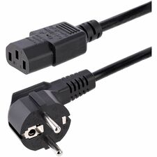 StarTech.com Standard Power Cord For Desktop Computer, Monitor, Printer, Scanner - 250 V AC / 10 A - Black - 5.91 ft Cord Length - Schuko CEE 7/7 / IEC 60320 C13 - 1 Each