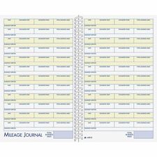 Adams Vehicle Mileage/Expense Journal Pocket 64 Sheet(s) - 5.50" x 8.50" Sheet Size - White - White Sheet(s) - 1 Each