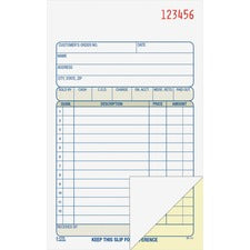Adams Carbonless 2-part Numbered Sales Order Books 50 Sheet(s) - 2 Part - Carbonless Copy - 4.18" x 7.18" Sheet Size - White - Assorted Sheet(s) - Red Print Color - 1 Each