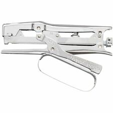 Ace Ace Chrome Clipper Stapler Staples Upto 20 Sheet of 20lb Paper - Holds Upto 210 Staple - Full Strip - Staple Size: 0.25" - 2.63" Throat Depth - Chrome - Steel - 1 Each
