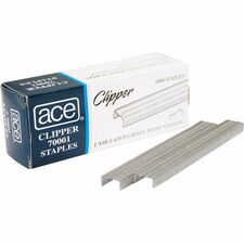Ace Ace Undulated Clipper Staples Chisel Point - 210 Per Strip - 5000 / Box