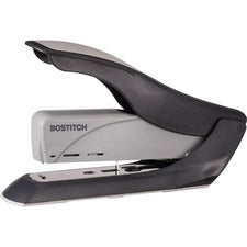 Bostitch Spring-Powered Antimicrobial Heavy Duty Stapler Staples Upto 60 Sheet - Staple Size: 0.31" , 0.38" - 2.62" Throat Depth - Black, Gray - Steel, Rubber, Plastic - 1 Each
