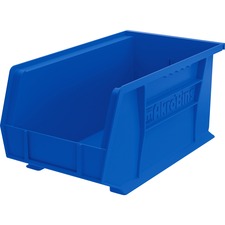 Akro-Mils Akrobins Storage Bin 7" Height x 8.30" Width x 14.80" Depth - Unbreakable, Water Proof, Stackable, Corrosion Proof - Blue - Polymer - 1 Each