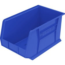 Akro-Mils Akrobins Storage Bin 9" Height x 8.25" Width x 18" Depth - Unbreakable, Water Proof, Stackable, Corrosion Proof - Blue - Polymer - 1 Each