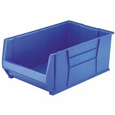 Akro-Mils Super-Size AkroBin Storage Bin External Dimensions: 18.4" Width x 29.3" Depth x 12" Height - 300 lb - Heavy Duty - Stackable - Polymer - Blue - 1 Each