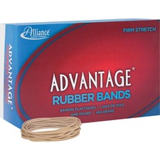 Alliance Rubber Advantage Rubber Bands Size: #19 - 3.5" Length x 0.1" Width - Natural - 1250 / Box