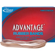 Alliance Rubber Advantage Rubber Bands Size: #117B - 7" Length x 0.1" Width - Stretchable, Elastic - Natural Crepe - 200 / Box