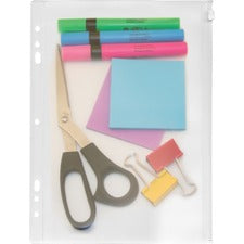 Anglers Zip-All Ring Binder Pockets For 8" x 10 1/2" Sheet - Ring Binder - Clear - Polypropylene - 1 Each