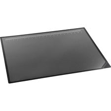 Artistic Logo Desktop Organizer Pad Rectangular - 24" Width x 19" Depth - Rubber Backing - Rubber, Plastic - Black