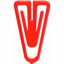 Plastiklips Paper Clips Medium Size 500 Pack ASSORTED Colors (LP-0300) Medium - for Assignment, Paper, File, Report, Memo, Bill, Coupon, Office, Home, Classroom, Document - Durable, Non-magnetic - Assorted - Plastic - 500 / Box