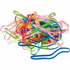 Conserve PlastiBands 2 1/8" 200 Pack ASSORTED Colors (SF-5000) 2.1" Length - Latex-free, Strong - Polyurethane - Assorted - 200 / Box