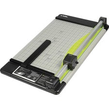 CARL Heavy-Duty Metal Base 18" Paper Trimmer 36 Sheet Cutting Capacity - 1 Carbide Blade - 18" Cutting Length - 0.8" Height x 14" Width x 18.3" Length - Heavy Duty, Locking Blade - Metal, Acrylonitrile Butadiene Styrene (ABS), Acrylic - Gray - 1 Each
