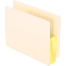Pendaflex Letter Recycled File Pocket 8 1/2" x 11" - 5 1/4" Expansion - Manila, Tyvek - Manila - Tab, Reinforced Gusset - 10% Recycled - 10 / Box