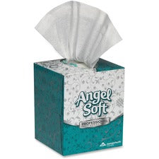 Angel Soft Professional Series Facial Tissue 2 Ply - 8.80" Width x 7.60" Length - White - 96/Box - 36 / Carton