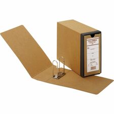 Pendaflex Columbia Binding Cases External Dimensions: 4.6" Width x 12.9" Depth x 9.5" Height - Media Size Supported: Letter - Fiberboard, Kraft - Brown - For Document - Recycled - 1 Each