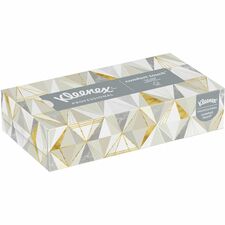 Kleenex Professional Facial Tissue for Business - Flat Box 2 Ply - 8.40" Width x 8.60" Length - White - 125 / Box