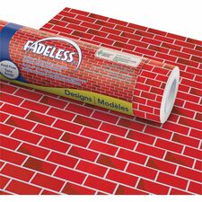 Fadeless Bulletin Board Art Paper Bulletin Board - 6" Height x 48" Width x 50 ft Length - Red - 1 Roll